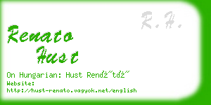 renato hust business card